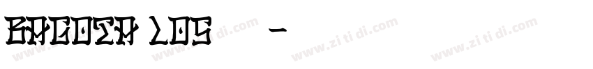 BAGOTA LOS 字体字体转换